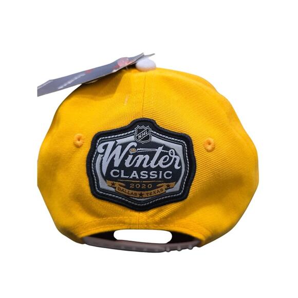 NWT Nashville Predators Fanatics Cap Winter Classic 2020 Dallas TX yellow White - Picture 7 of 10